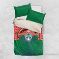 Personalized New Zealand Warriors Bedding Set Polynesian Tribal Pattern Style