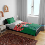 Personalized New Zealand Warriors Bedding Set Polynesian Tribal Pattern Style