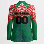 Personalized New Zealand Warriors Blazer Polynesian Tribal Pattern Style