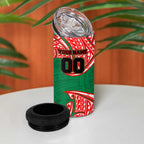 Personalized New Zealand Warriors 4 in 1 Can Cooler Tumbler Polynesian Tribal Pattern Style