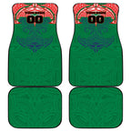 Personalized New Zealand Warriors Car Mats Polynesian Tribal Pattern Style