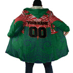 Personalized New Zealand Warriors Cloak Polynesian Tribal Pattern Style