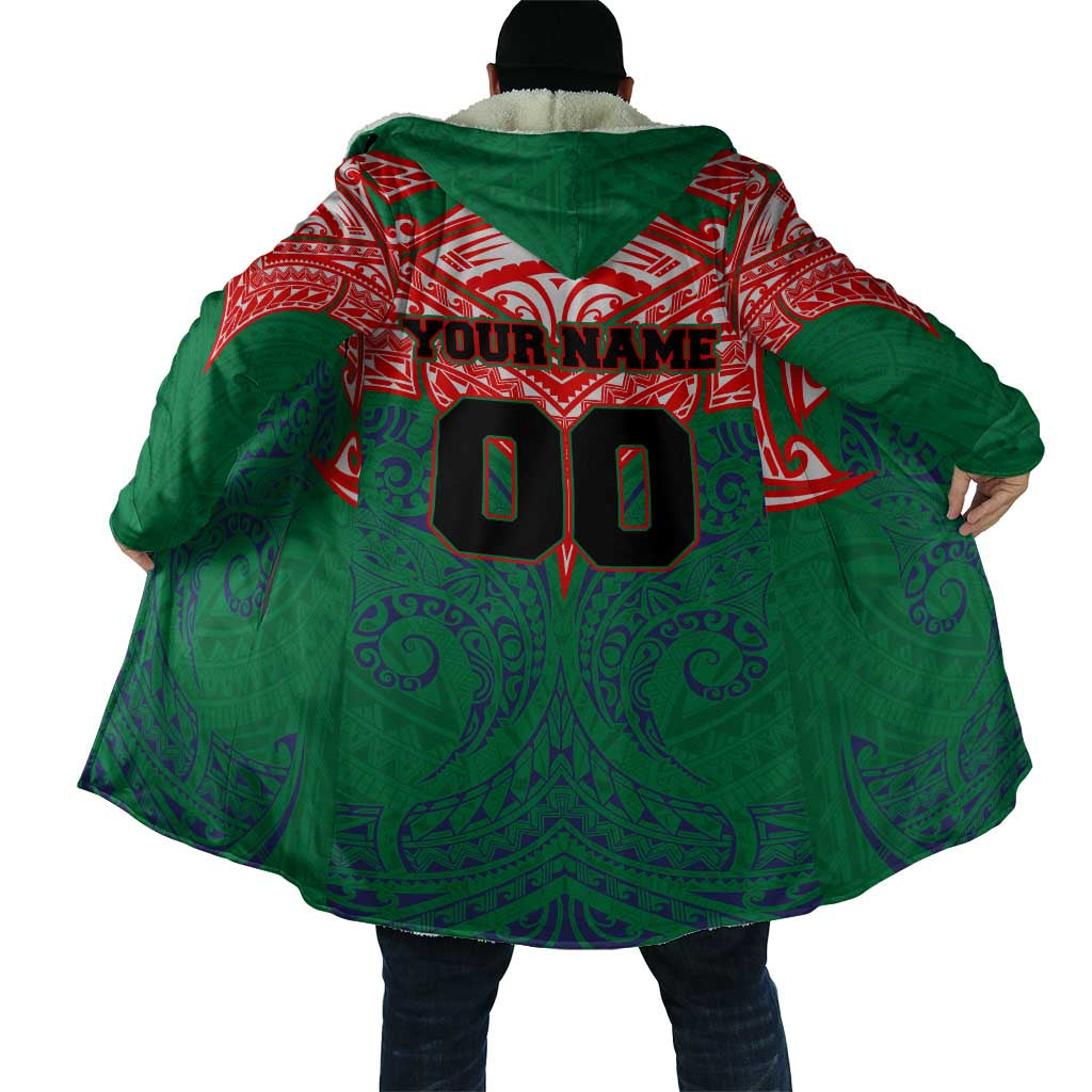 Personalized New Zealand Warriors Cloak Polynesian Tribal Pattern Style