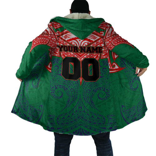 Personalized New Zealand Warriors Cloak Polynesian Tribal Pattern Style