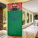Personalized New Zealand Warriors Door Cover Polynesian Tribal Pattern Style