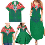 Personalized New Zealand Warriors Family Matching Summer Maxi Dress and Hawaiian Shirt Polynesian Tribal Pattern Style