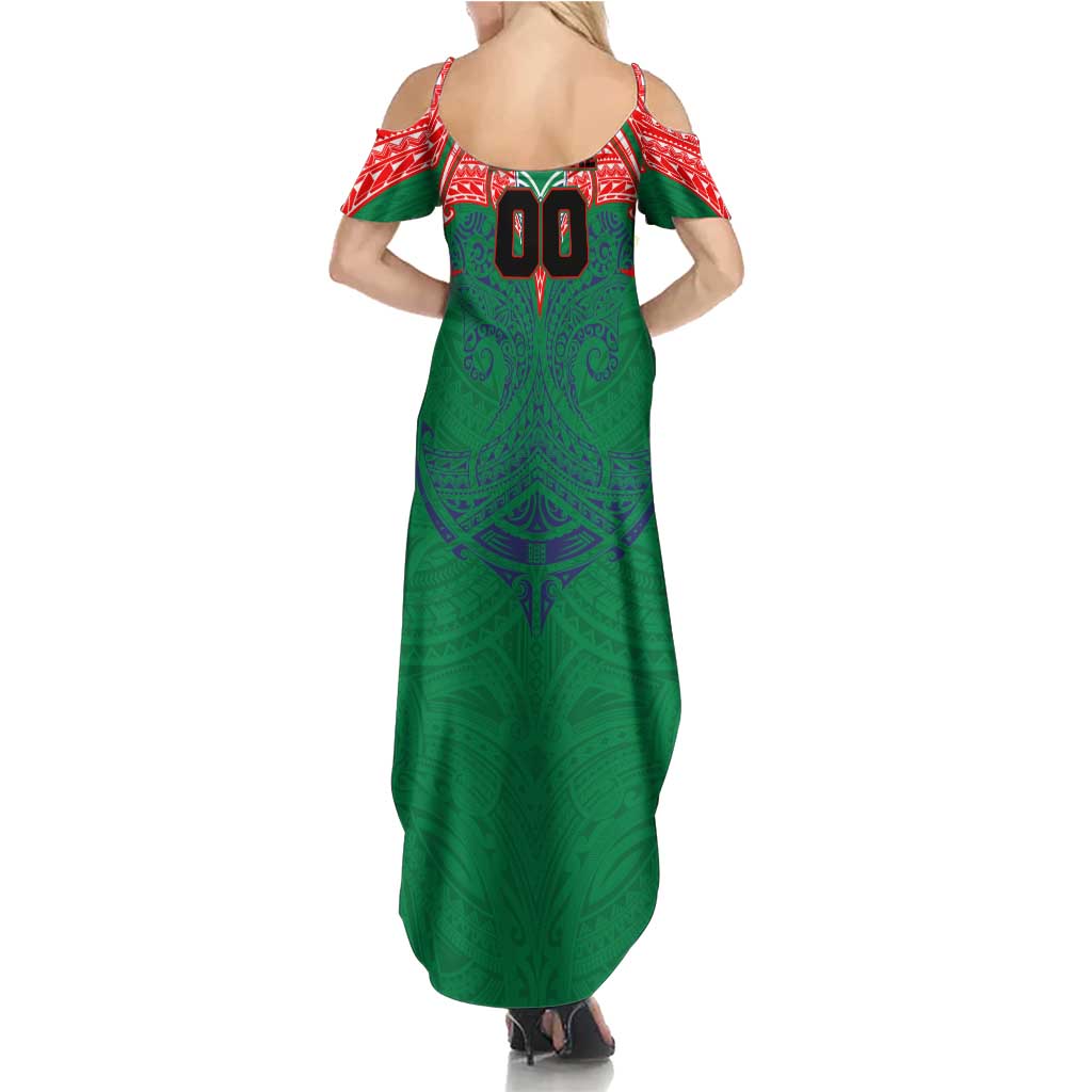 Personalized New Zealand Warriors Family Matching Summer Maxi Dress and Hawaiian Shirt Polynesian Tribal Pattern Style