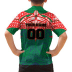 Personalized New Zealand Warriors Family Matching Tank Maxi Dress and Hawaiian Shirt Polynesian Tribal Pattern Style