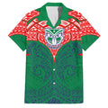 Personalized New Zealand Warriors Family Matching Tank Maxi Dress and Hawaiian Shirt Polynesian Tribal Pattern Style