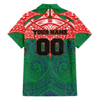 Personalized New Zealand Warriors Family Matching Tank Maxi Dress and Hawaiian Shirt Polynesian Tribal Pattern Style