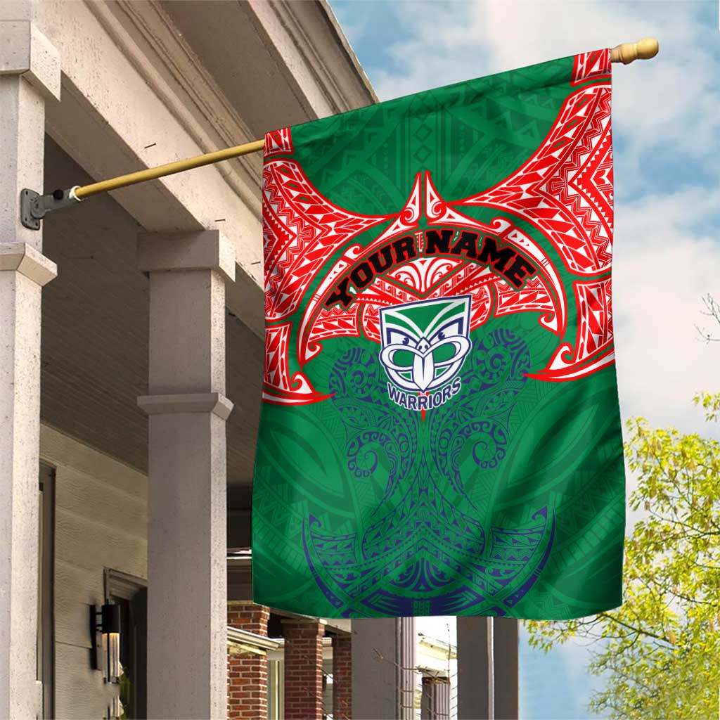 Personalized New Zealand Warriors Garden Flag Polynesian Tribal Pattern Style