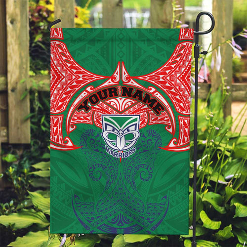 Personalized New Zealand Warriors Garden Flag Polynesian Tribal Pattern Style