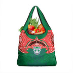 Personalized New Zealand Warriors Grocery Bag Polynesian Tribal Pattern Style