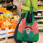 Personalized New Zealand Warriors Grocery Bag Polynesian Tribal Pattern Style