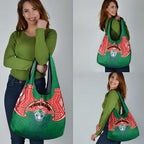 Personalized New Zealand Warriors Grocery Bag Polynesian Tribal Pattern Style
