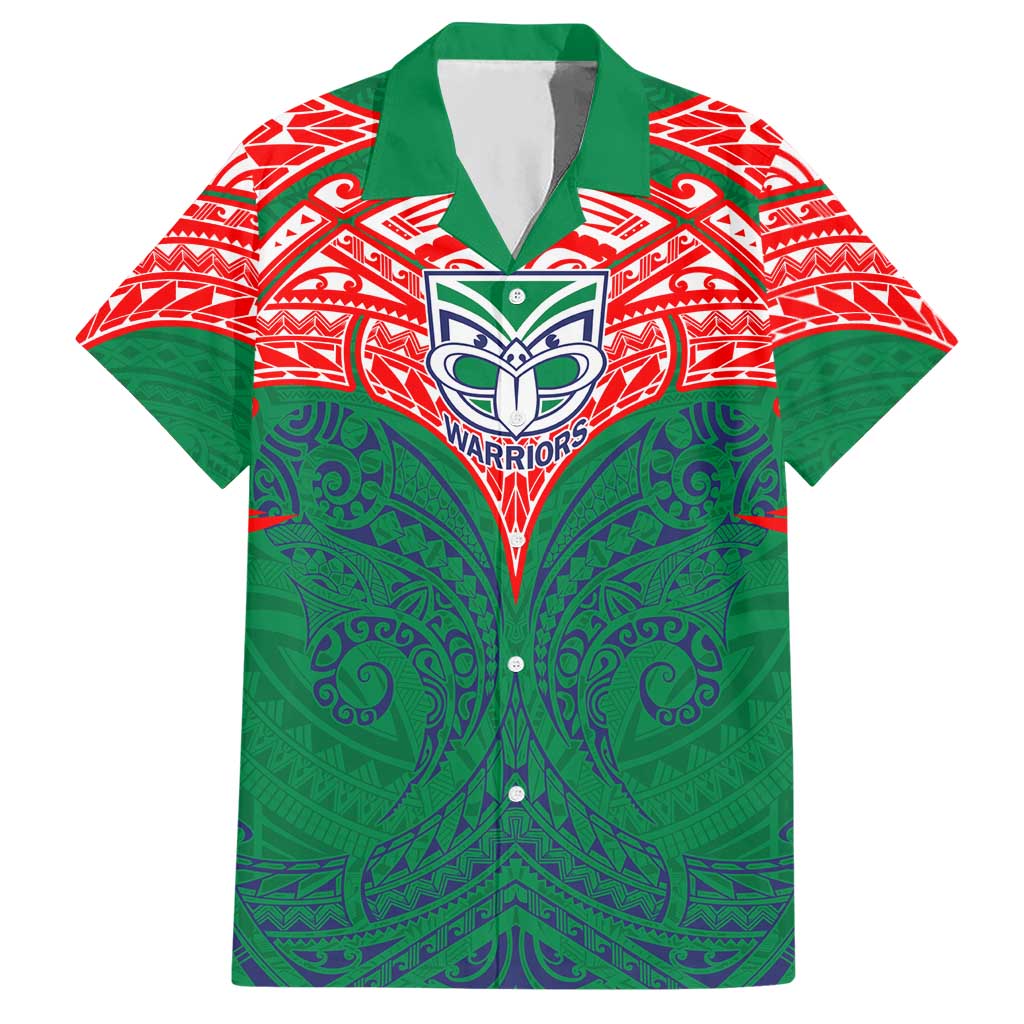 Personalized New Zealand Warriors Hawaiian Shirt Polynesian Tribal Pattern Style