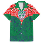 Personalized New Zealand Warriors Hawaiian Shirt Polynesian Tribal Pattern Style