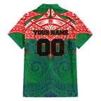 Personalized New Zealand Warriors Hawaiian Shirt Polynesian Tribal Pattern Style