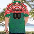 Personalized New Zealand Warriors Hawaiian Shirt Polynesian Tribal Pattern Style