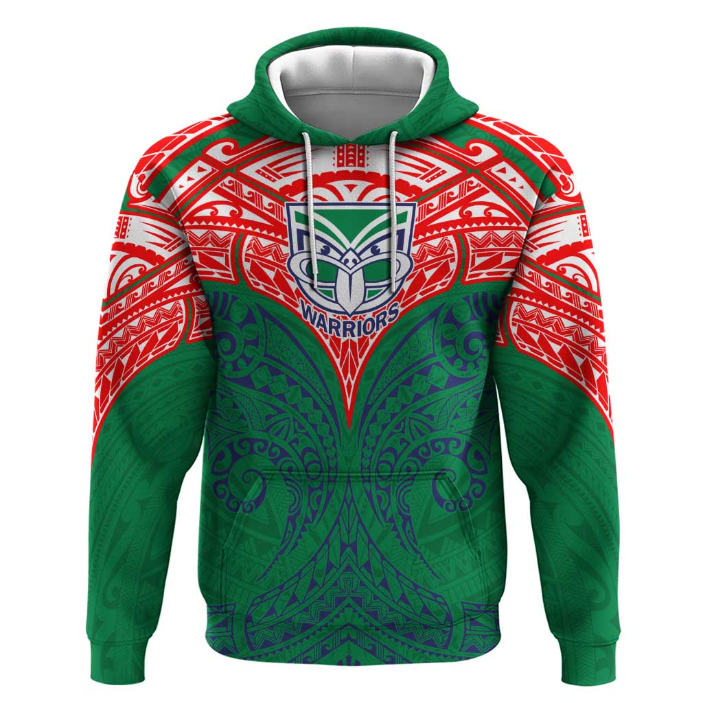 Personalized New Zealand Warriors Hoodie Polynesian Tribal Pattern Style