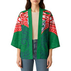Personalized New Zealand Warriors Kimono Polynesian Tribal Pattern Style