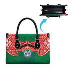 Personalized New Zealand Warriors Leather Bag Polynesian Tribal Pattern Style