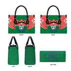 Personalized New Zealand Warriors Leather Bag Polynesian Tribal Pattern Style
