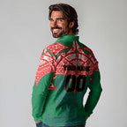 Personalized New Zealand Warriors Long Sleeve Polo Shirt Polynesian Tribal Pattern Style
