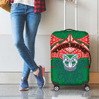 Personalized New Zealand Warriors Luggage Cover Polynesian Tribal Pattern Style