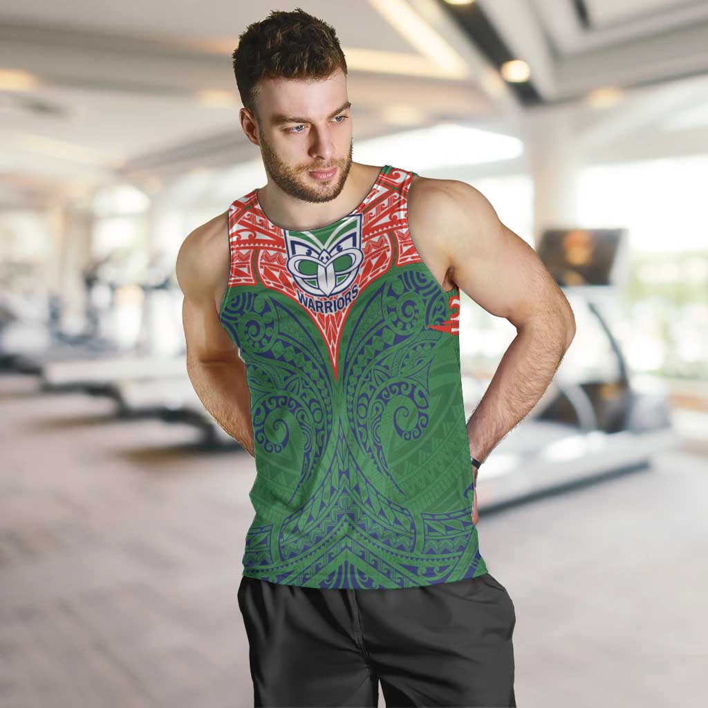 Personalized New Zealand Warriors Men Tank Top Polynesian Tribal Pattern Style