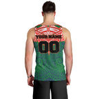 Personalized New Zealand Warriors Men Tank Top Polynesian Tribal Pattern Style