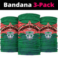 Personalized New Zealand Warriors Neck Gaiter Polynesian Tribal Pattern Style