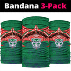 Personalized New Zealand Warriors Neck Gaiter Polynesian Tribal Pattern Style