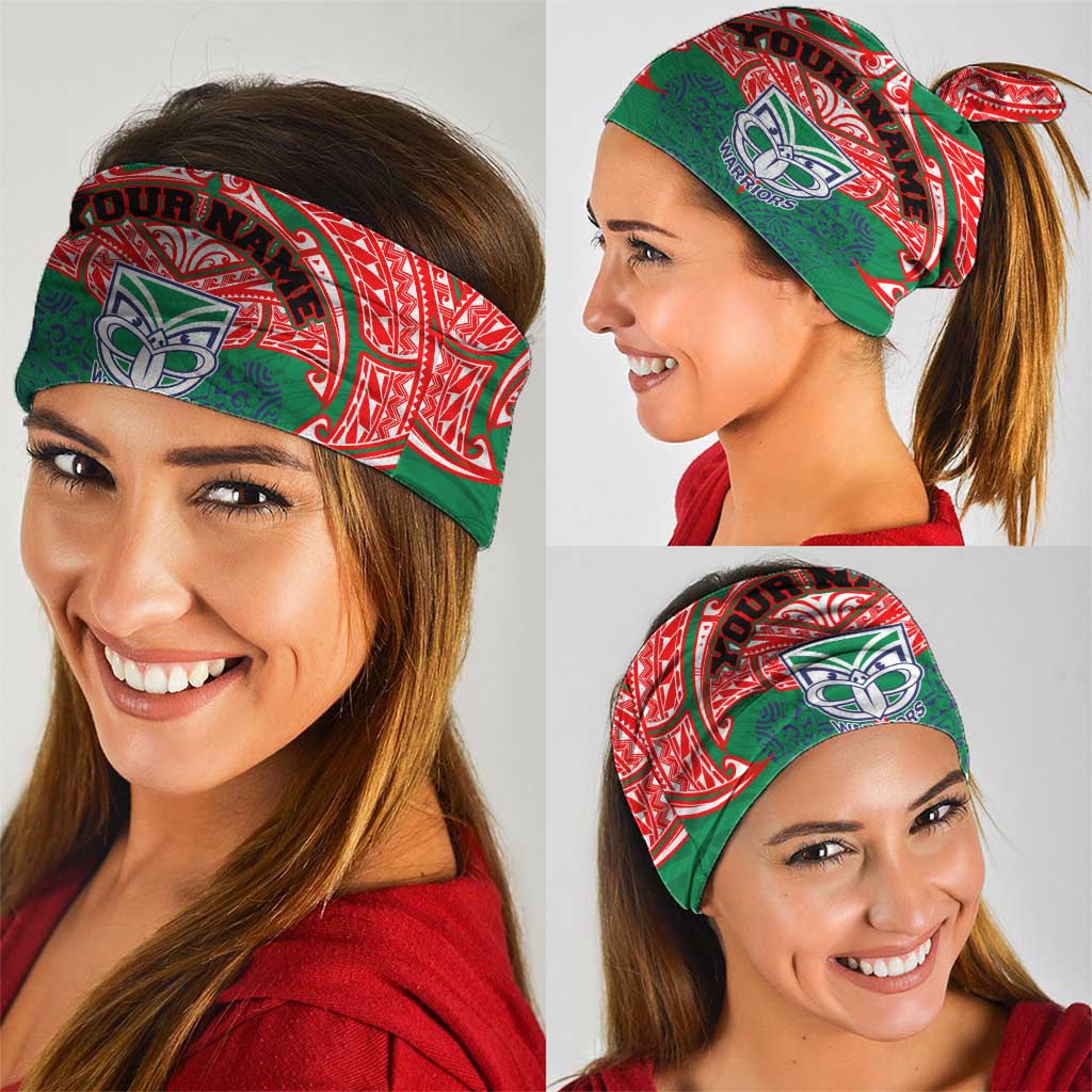 Personalized New Zealand Warriors Neck Gaiter Polynesian Tribal Pattern Style