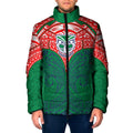Personalized New Zealand Warriors Padded Jacket Polynesian Tribal Pattern Style