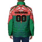 Personalized New Zealand Warriors Padded Jacket Polynesian Tribal Pattern Style