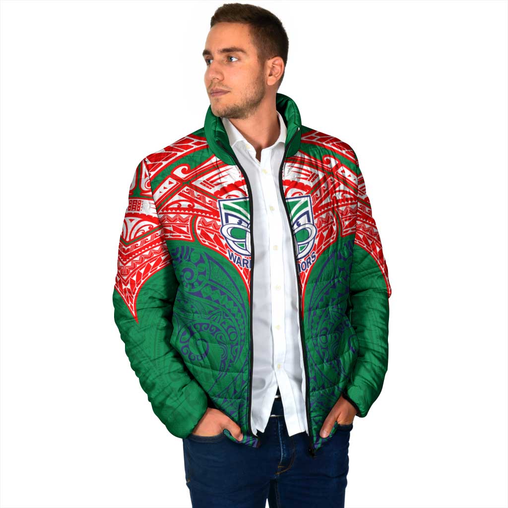 Personalized New Zealand Warriors Padded Jacket Polynesian Tribal Pattern Style