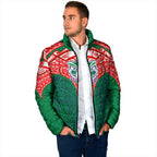 Personalized New Zealand Warriors Padded Jacket Polynesian Tribal Pattern Style