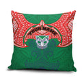 Personalized New Zealand Warriors Pillow Cover Polynesian Tribal Pattern Style