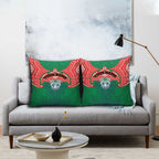 Personalized New Zealand Warriors Pillow Cover Polynesian Tribal Pattern Style