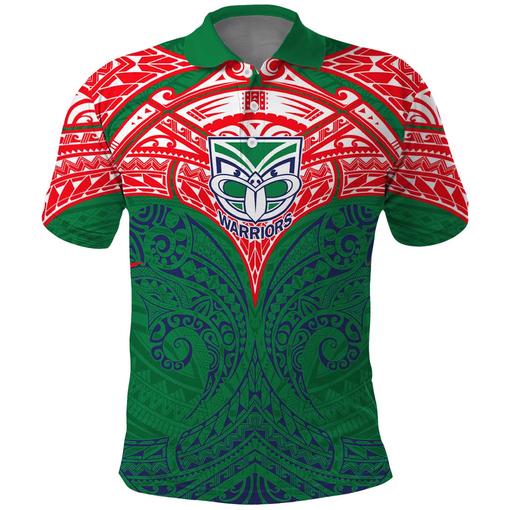 Personalized New Zealand Warriors Polo Shirt Polynesian Tribal Pattern Style