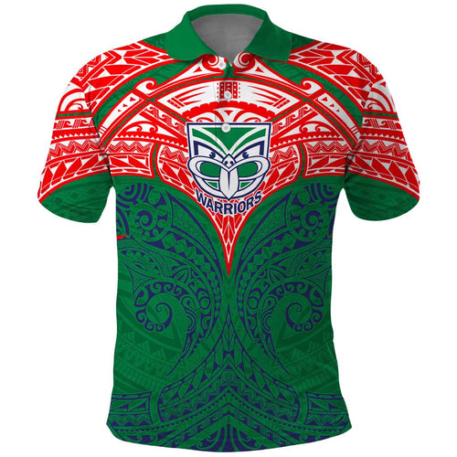 Personalized New Zealand Warriors Polo Shirt Polynesian Tribal Pattern Style
