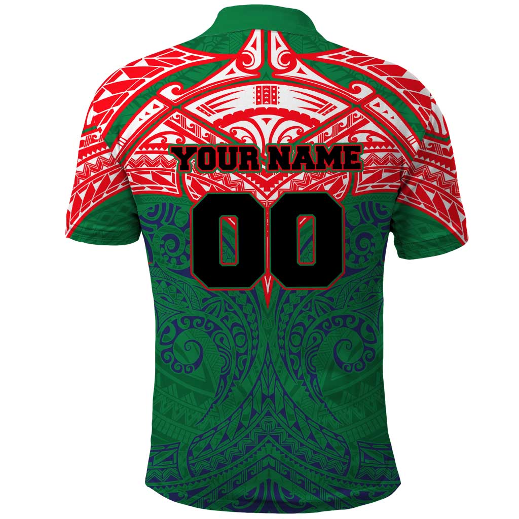 Personalized New Zealand Warriors Polo Shirt Polynesian Tribal Pattern Style