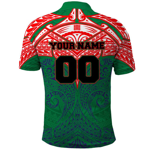 Personalized New Zealand Warriors Polo Shirt Polynesian Tribal Pattern Style