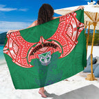 Personalized New Zealand Warriors Sarong Polynesian Tribal Pattern Style