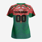 Personalized New Zealand Warriors Scrub Top Polynesian Tribal Pattern Style