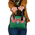 Personalized New Zealand Warriors Shoulder Handbag Polynesian Tribal Pattern Style