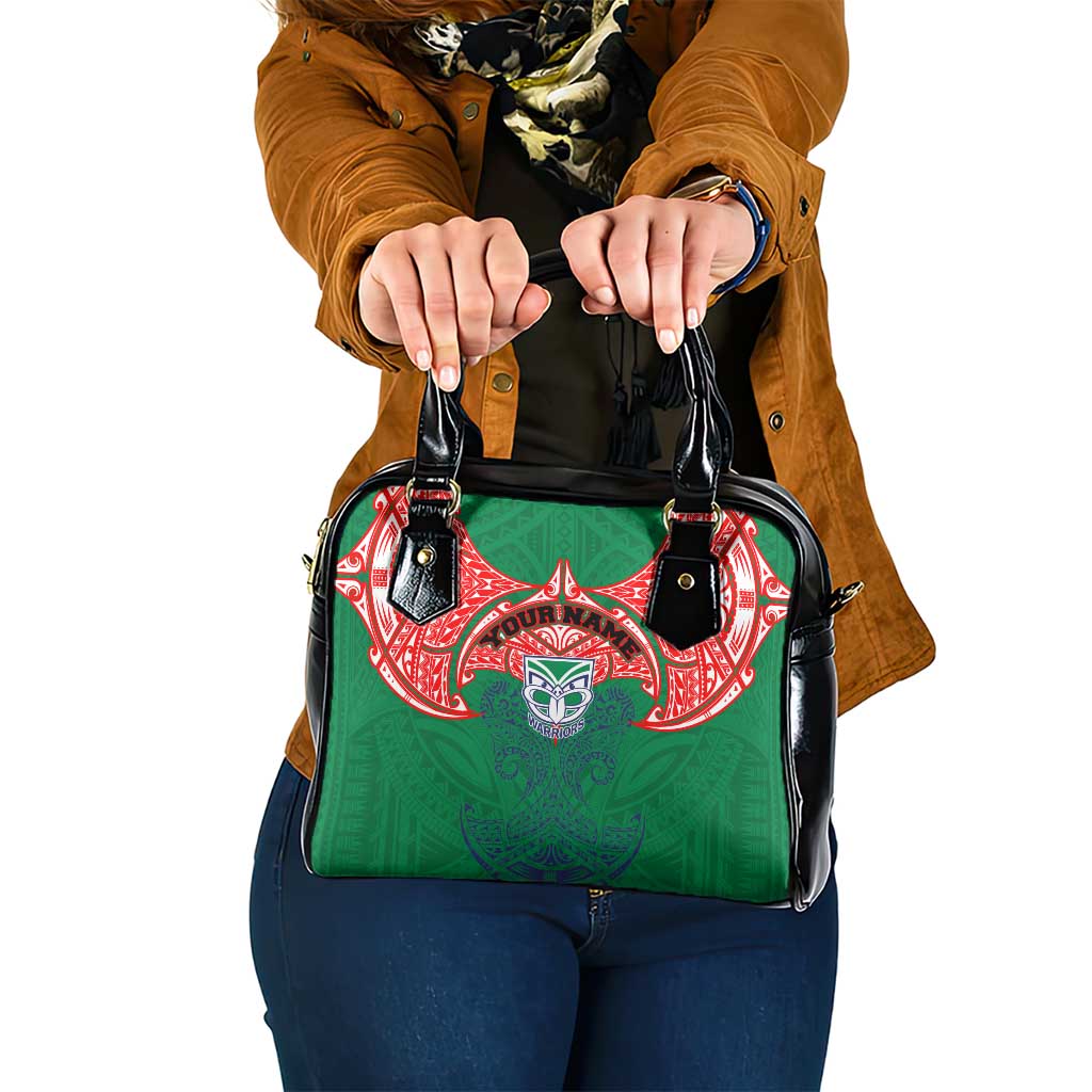 Personalized New Zealand Warriors Shoulder Handbag Polynesian Tribal Pattern Style