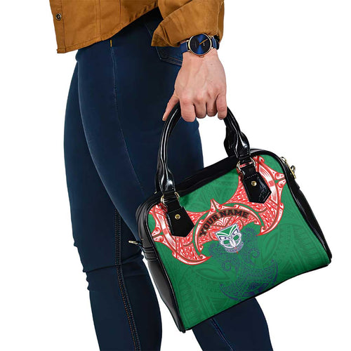 Personalized New Zealand Warriors Shoulder Handbag Polynesian Tribal Pattern Style
