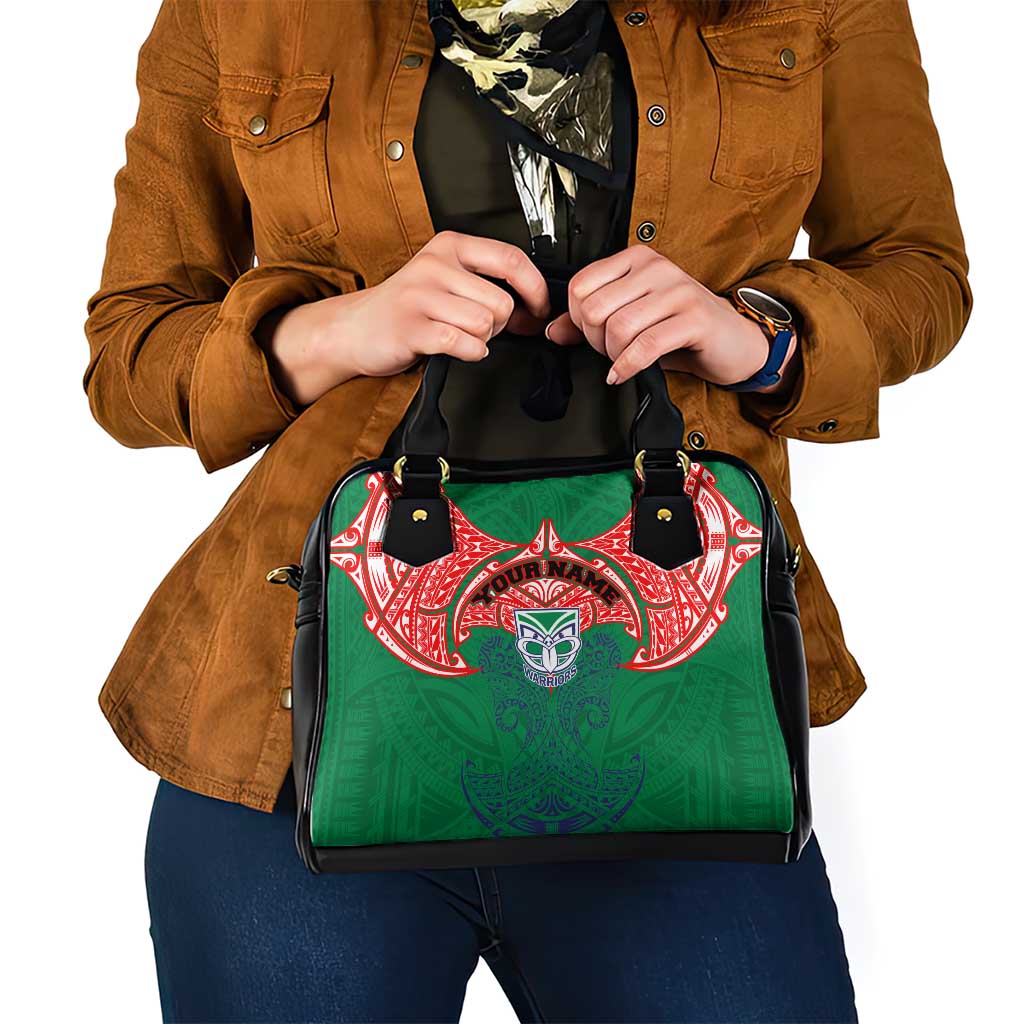Personalized New Zealand Warriors Shoulder Handbag Polynesian Tribal Pattern Style